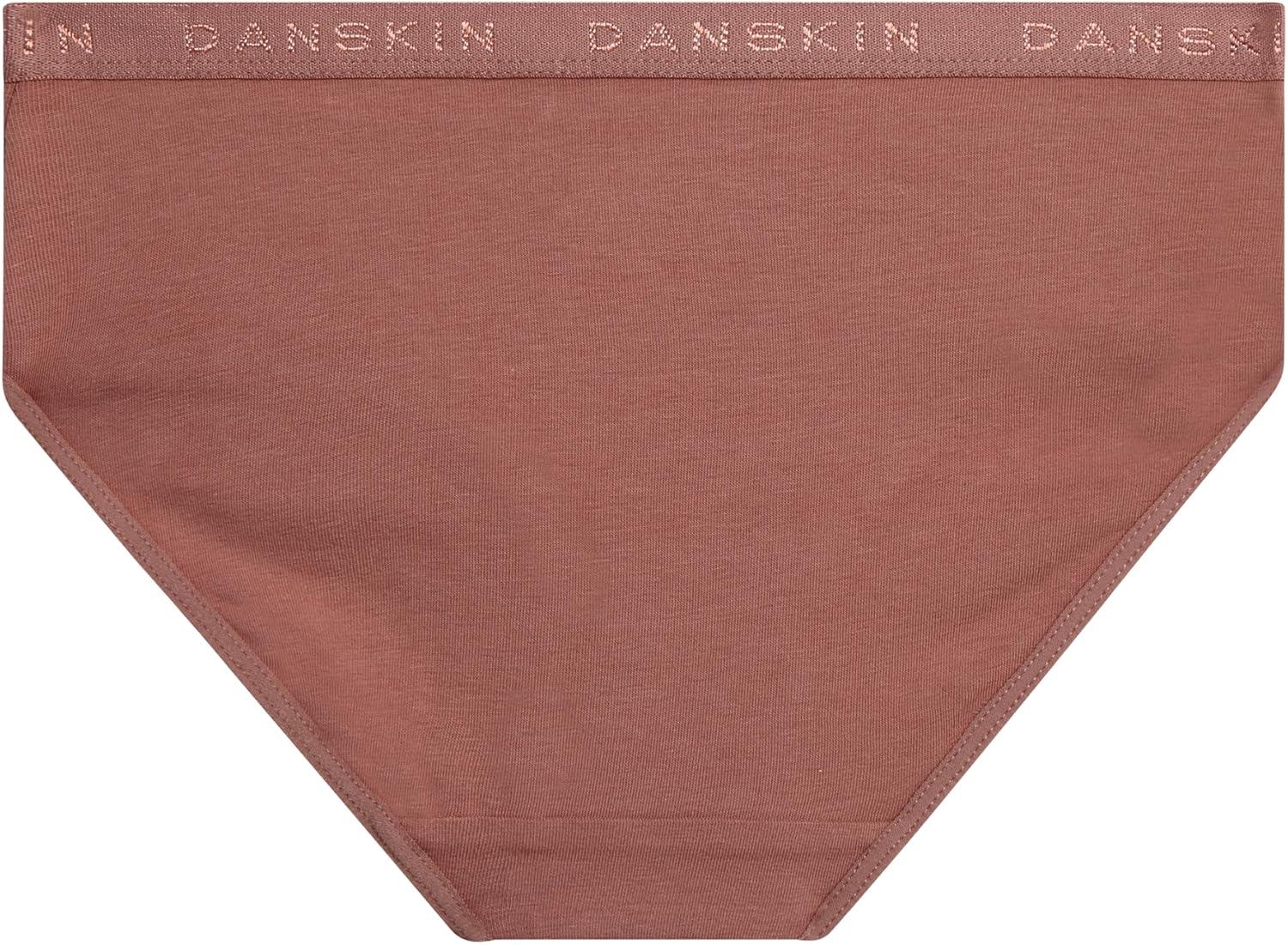 imageDanskin Girls Underwear Hipster Briefs 10 Pack Comfort Stretch Breathable Cotton Underwear Hipster Panties for Girls 412Heather GreyWhiteBlushBrown