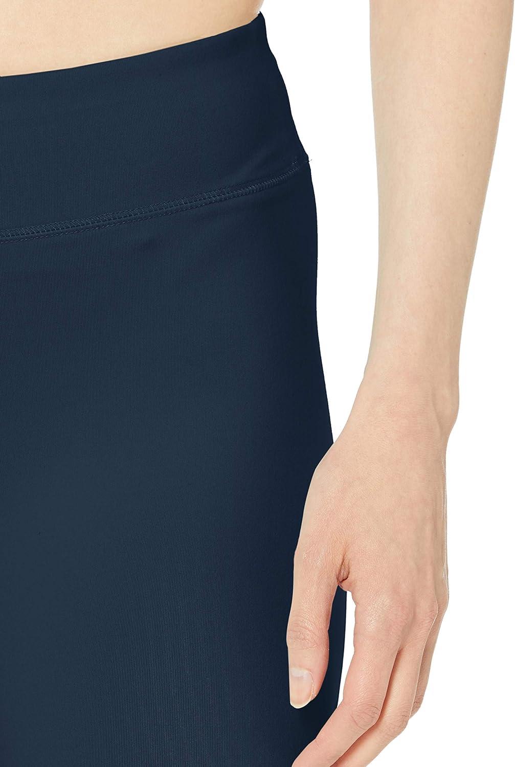 imageDanskin Womens Signature Wide Waist Yoga Ankle LeggingMidnight Navy