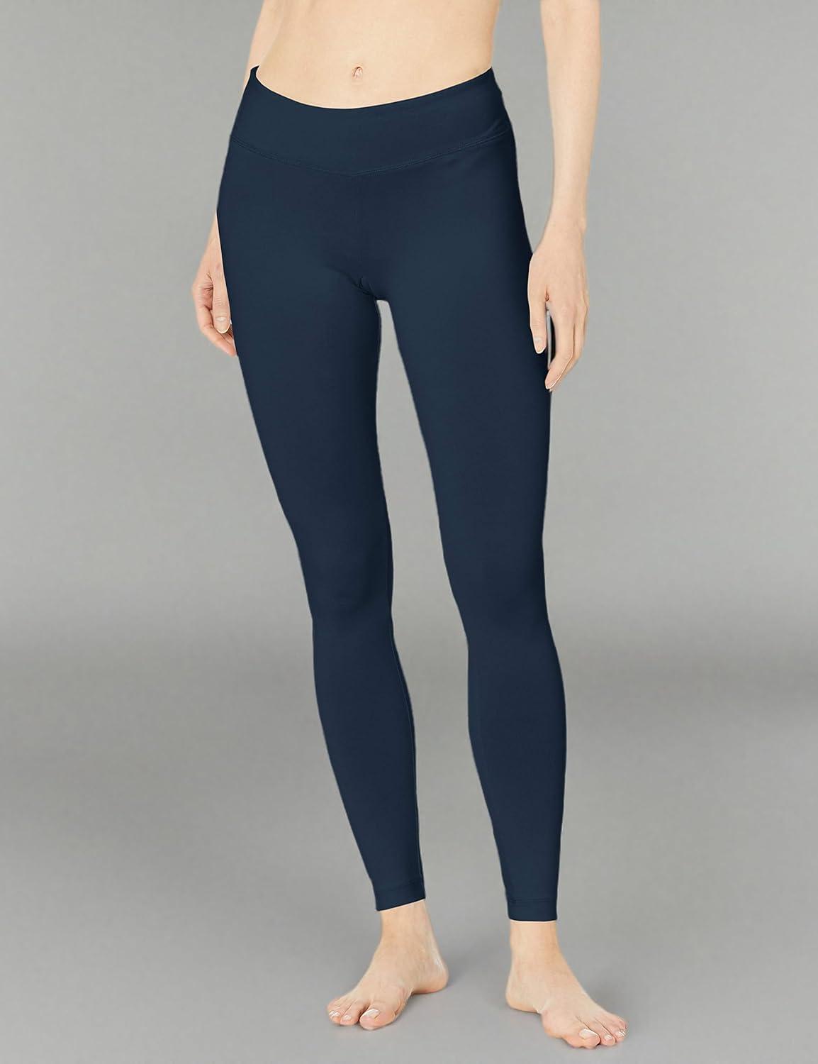 imageDanskin Womens Signature Wide Waist Yoga Ankle LeggingMidnight Navy