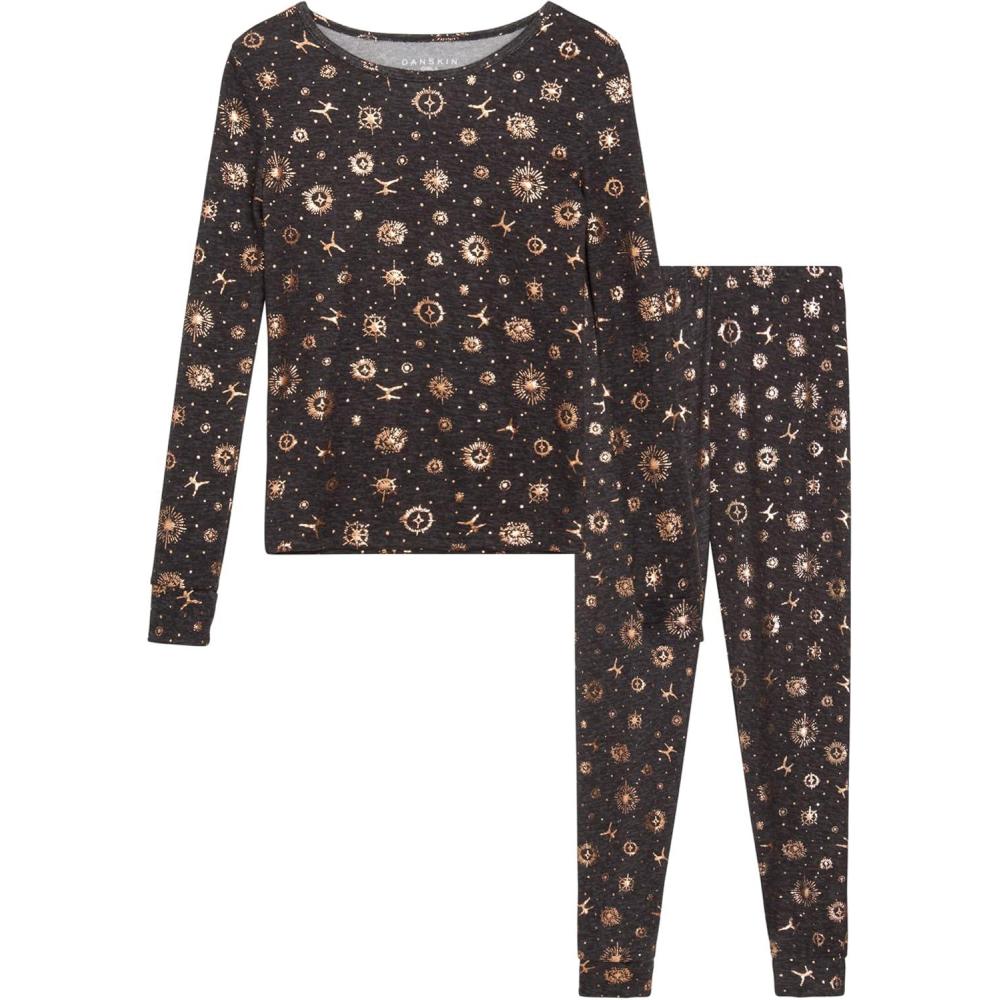 imageDanskin Girls 2 Piece Hacci Sleepwear Top and Leggings