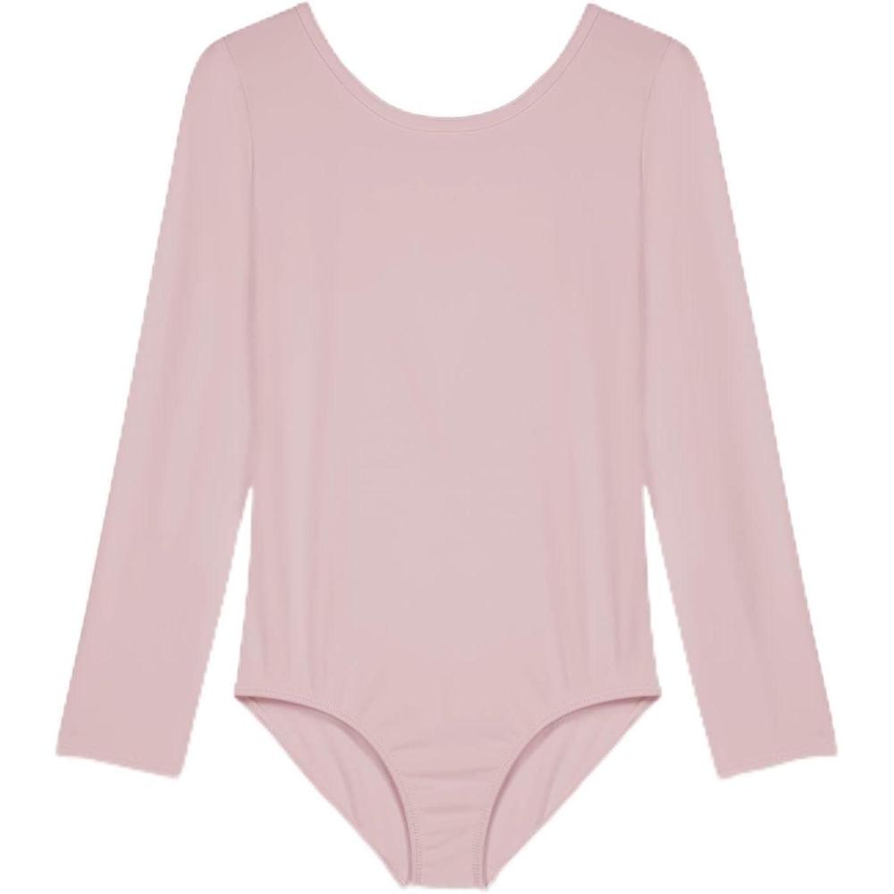 imageDanskin Girls Basic Long Sleeve Dance LeotardPink