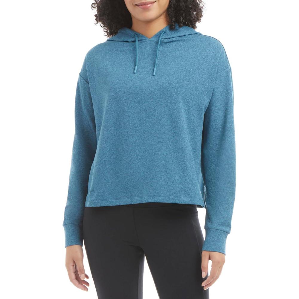 imageDanskin Sustainable Soft HoodieStorm Blue Space Dye