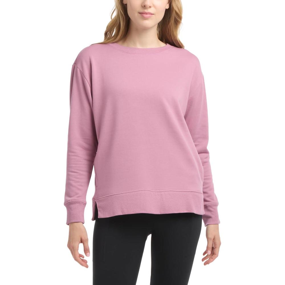 imageDanskin Womens Active Split Hem Tunic PulloverDusky Orchid