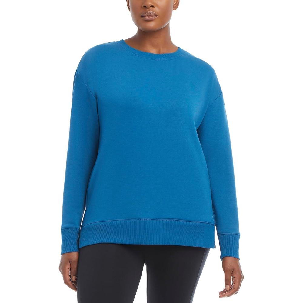 imageDanskin Womens Active Split Hem Tunic PulloverSapphire
