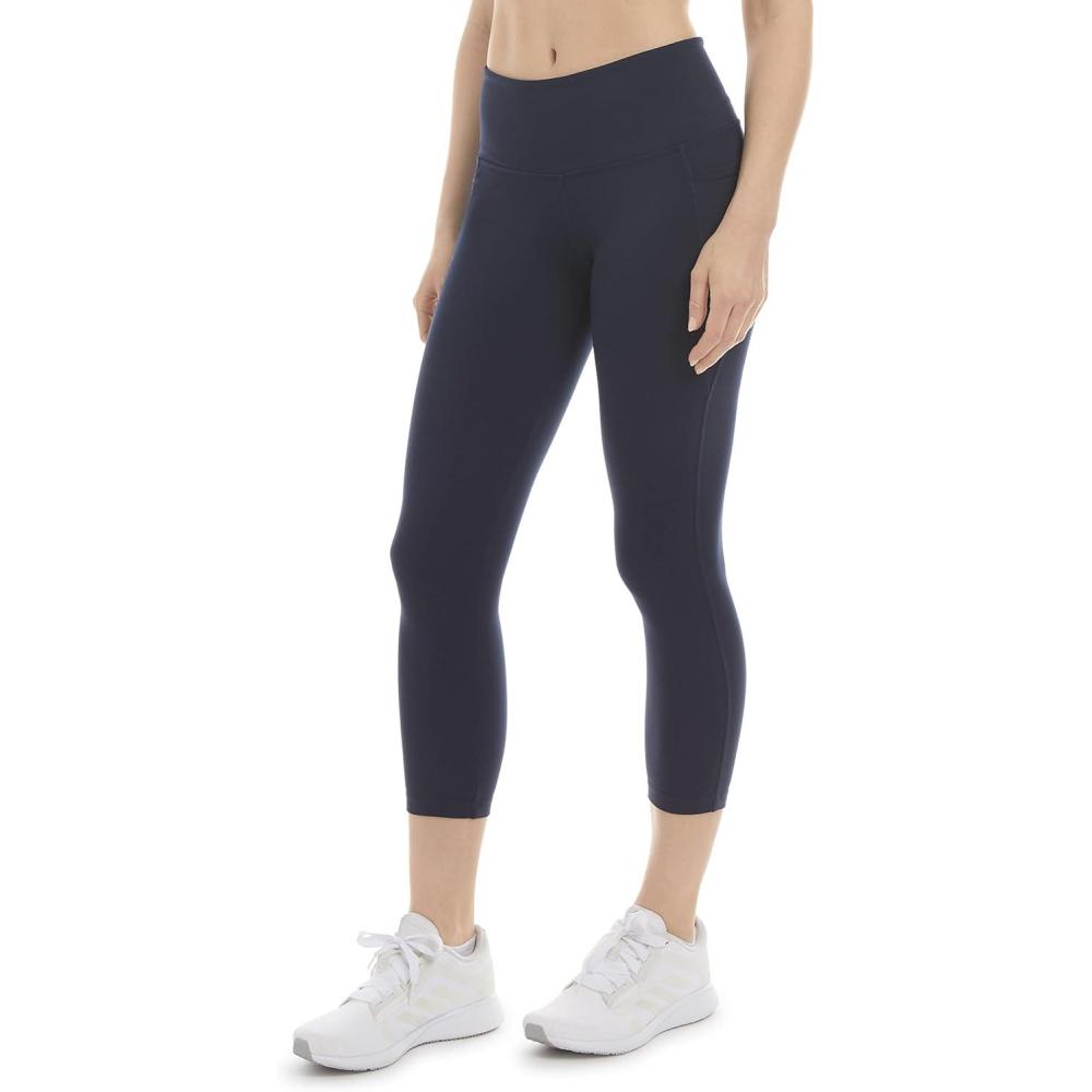 imageDanskin Womens Curved Contour Capri LeggingNeo Navy