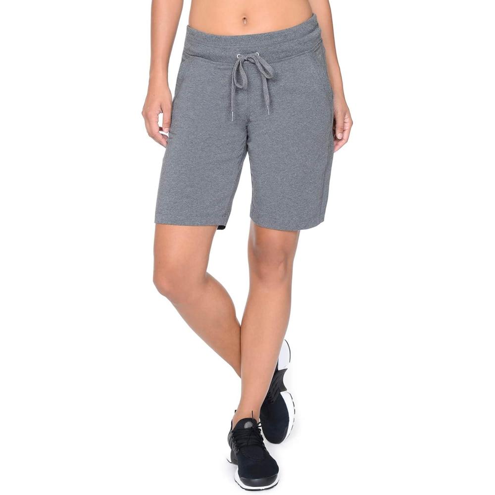 imageDanskin Womens Essential Bermuda ShortCharcoal Heather