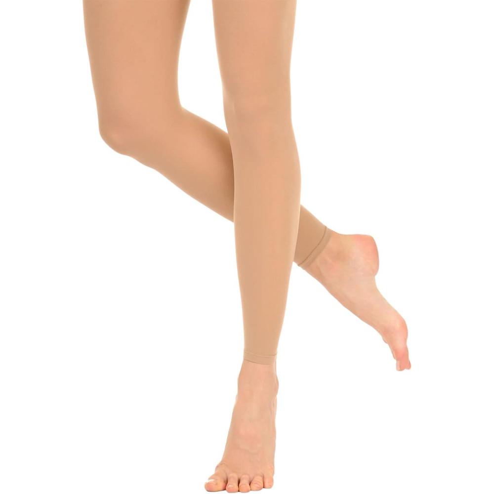 imageDanskin Womens Microfiber Footless TightsLight Toast