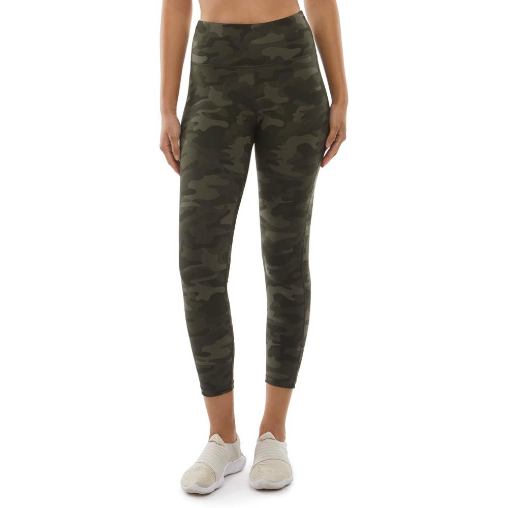imageDanskin Womens Printed High Rise 78 LeggingOlive Camo Print