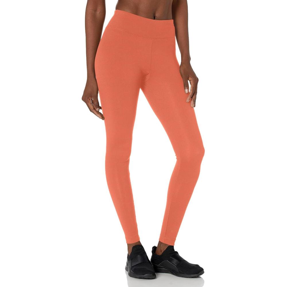 imageDanskin Womens Signature Wide Waist Yoga Ankle LeggingApricot Brandy