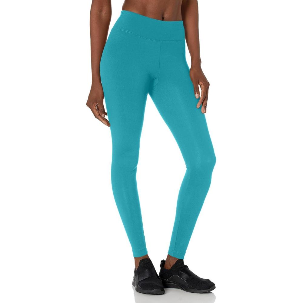 imageDanskin Womens Signature Wide Waist Yoga Ankle LeggingBlue Moon