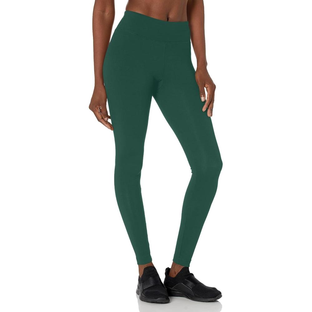 imageDanskin Womens Signature Wide Waist Yoga Ankle LeggingDeep Forest