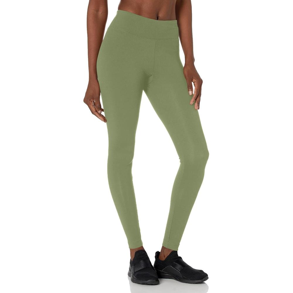 imageDanskin Womens Signature Wide Waist Yoga Ankle LeggingHedge Green