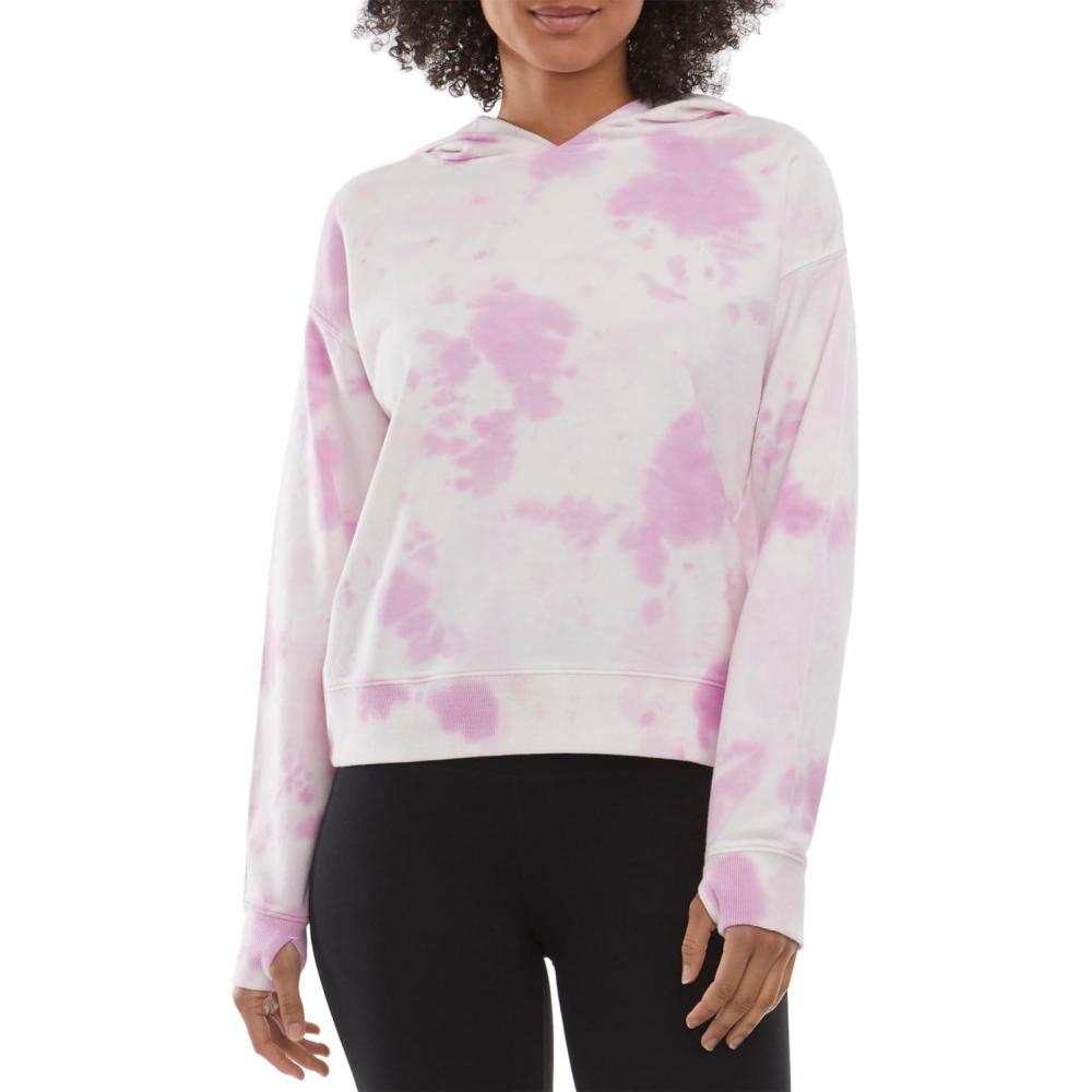 imageDanskin womens Tie Dye Pullover Sweatshirt HoodieOrchid Glaze