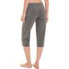 Danskin Essentials Yoga Crop Pant(Charcoal)