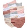 Danskin Girls Underwear Hipster Briefs – 10 Pack Comfort Stretch Breathable Cotton Underwear Hipster Panties for Girls (4-12)(Pink/White/Heather Grey/Dark Pink)