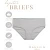 Danskin Girls Underwear Hipster Briefs – 5 Pack Comfort Stretch Breathable Cotton Underwear Hipster Panties for Girls (4-12)(Mauve/Blush/White/Grey/Heather Grey)