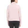 Danskin Supersoft Quarter Zip Pullover(Pink Mist Melange)