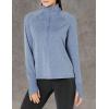 Danskin Supersoft Quarter Zip Pullover(Stonewash Melange)