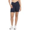 Danskin Womens 2-Pack 7″ Active Bike Shorts(Black Salt/Neo Navy)