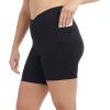 Danskin Womens 2-Pack 7″ Active Bike Shorts(Black/Black)