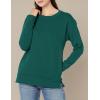 Danskin Women’s Active Split Hem Tunic Pullover(Midnight Green)