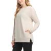 Danskin Women’s Active Split Hem Tunic Pullover(Oatmeal Heather)