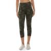 Danskin Womens All Over Printed Capri LeggingLeggings(Olive Camo Print)