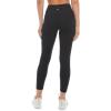 Danskin Women’s Double Brushed 7/8 Legging(Black Salt)