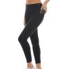 Danskin Women’s Double Brushed 7/8 Legging(Black Salt)
