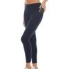 Danskin Women’s Double Brushed 7/8 Legging(Neo Navy)