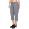 Danskin Women’s Drawcord Crop Pant(Charcoal Heather)