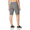 Danskin Women’s Essential Wide Waistband Bermuda Short(Charcoal Grey Heather)