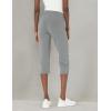 Danskin Womens Everyday Basic Capri(Charcoal Grey Heather)