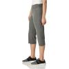 Danskin Womens Everyday Sleek Fit Crop(Charcoal Grey Heather)