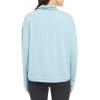 Danskin Women’s Long Sleeve Cowl Neck Pullover(Sea Ice)