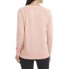 Danskin Women’s Long Sleeve Mineral Wash Pullover Top(Coral)