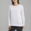 Danskin Women’s Long Sleeve Mineral Wash Pullover Top(Purple Heather)