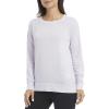 Danskin Women’s Long Sleeve Mineral Wash Pullover Top(Purple Heather)