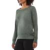 Danskin Women’s Long Sleeve Mineral Wash Pullover Top(Rosemary)