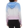Danskin Women’s Ombre Pullover Sweatshirt Hoodie(Blue Wonder Combo)