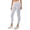 Danskin Women’s Printed High Rise 7/8 Legging(White/Grey Camo Print)