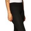 Danskin Women’s Signature Wide Waist Yoga Ankle Legging(Rich Black)
