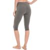 Danskin womens Essential Capri Athletic Leggings(Heather Grey)