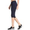 Danskin womens Essential Capri Athletic Leggings(Midnight Navy)