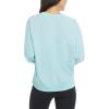 Danskin womens Long Sleeve Wash Pullover Sweatshirt(Canal Blue)