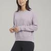 Danskin womens Long Sleeve Wash Pullover Sweatshirt(Dusted Lilac)