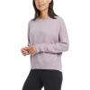 Danskin womens Long Sleeve Wash Pullover Sweatshirt(Dusted Lilac)