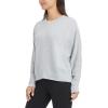 Danskin womens Long Sleeve Wash Pullover Sweatshirt(Silver Heather)