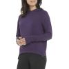 Danskin womens Tie Dye Pullover Sweatshirt Hoodie(Purple Velvet)