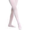 Danskin Girl’s 387 Microfiber Footed Tight(White)